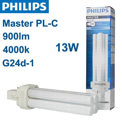 נורת פלורסנט Philips G24d-1 PL 13W 4K